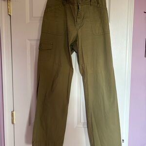 Chico's Green Cargo Pants Casual Style
